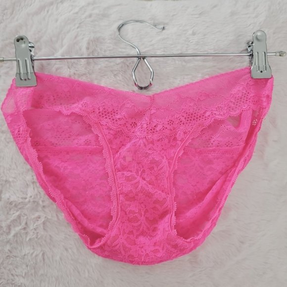 Aerie Lace Low Rise Cheeky Panty Limited Edition in Hot Pink - Picture 3 of 7